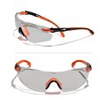 Defender Safety OPTIFENSE VS3 Anti Fog, AntiScratch, Premium SMOKED Safety Glasses, ANSI Z87  Orange OF-VS3-85